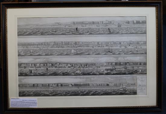 R. Havell Jnr A Coasting View of Brighton. The drawing taken from nature from R. Havell Jnr. 1824, 19 x 31in.